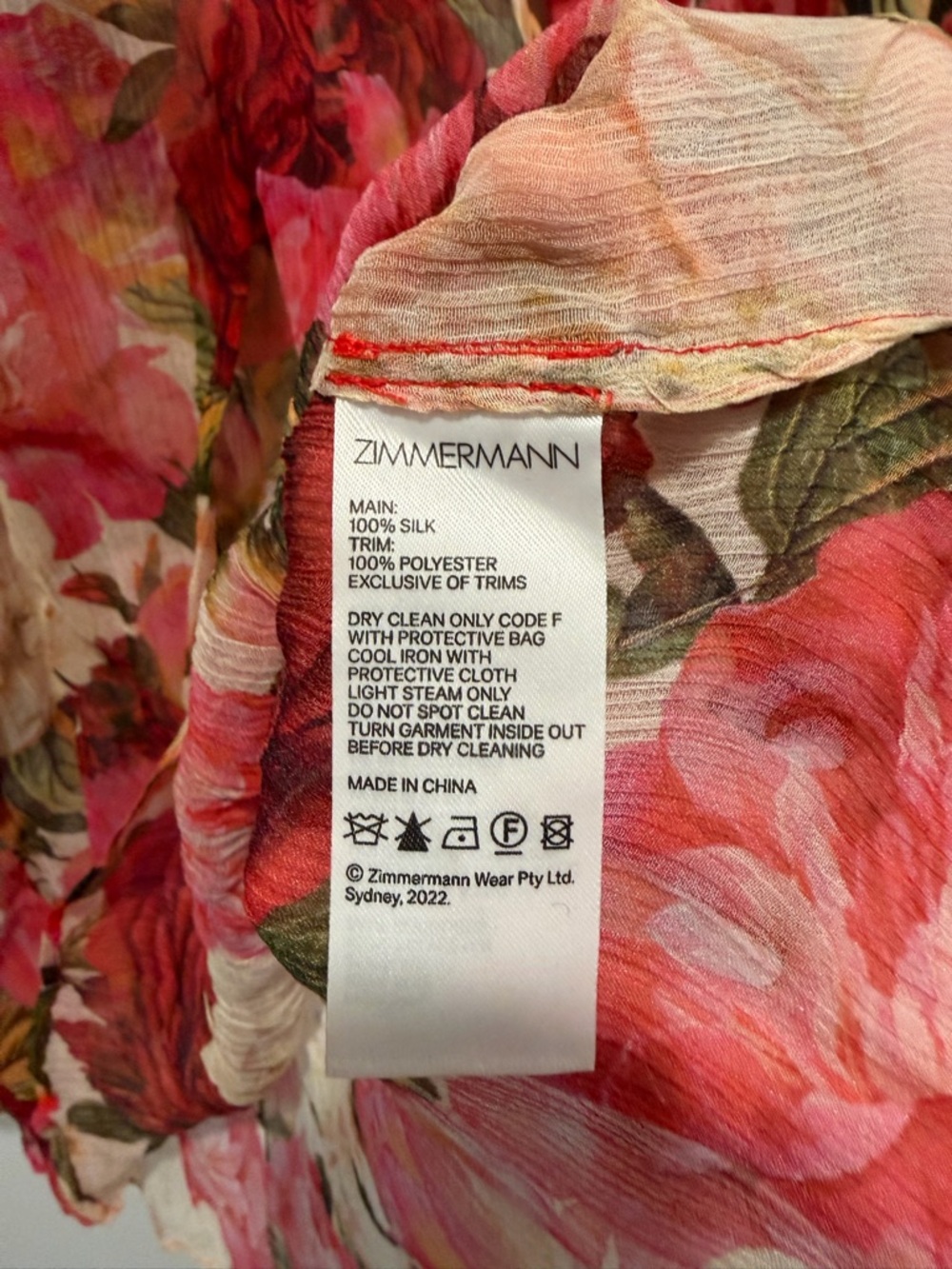 NWT AU0P 100%Silk Zimmermann Wonderland Frilled Tank - Picture 8 of 10